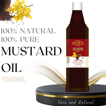 Wood Pressed Mustard Oil _ 100% Natural, 100% Pure and chemical free